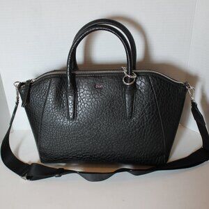 DKNY Black leather purse carry or shoulder strap